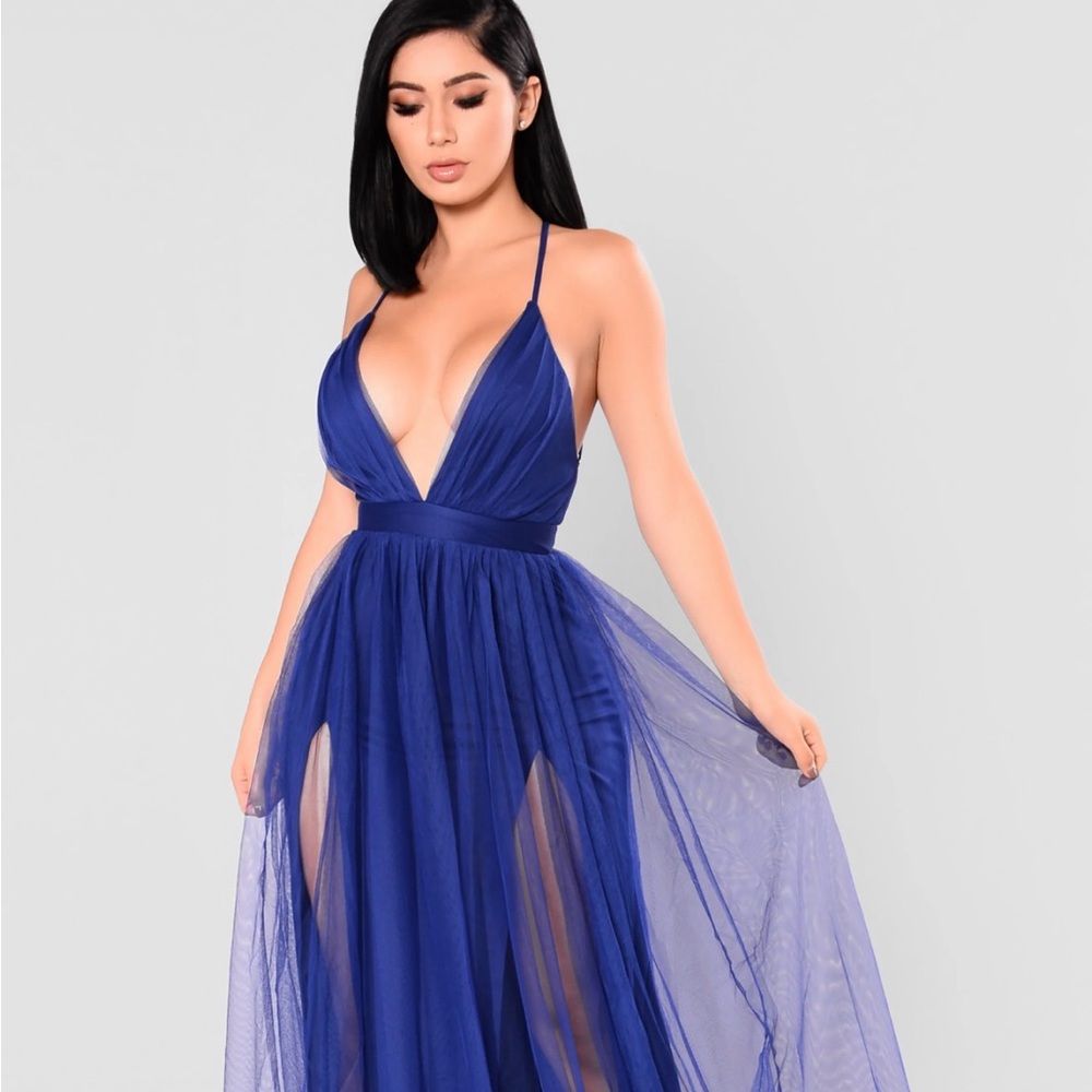Fashion Nova Royal Blue Dress